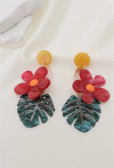 Boucles d'oreilles Fleur tropicale