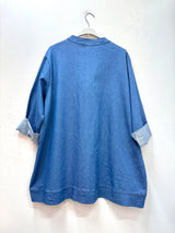 Tunique en jean col V