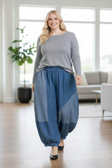 Pantalon sarouel en jean (46-54)