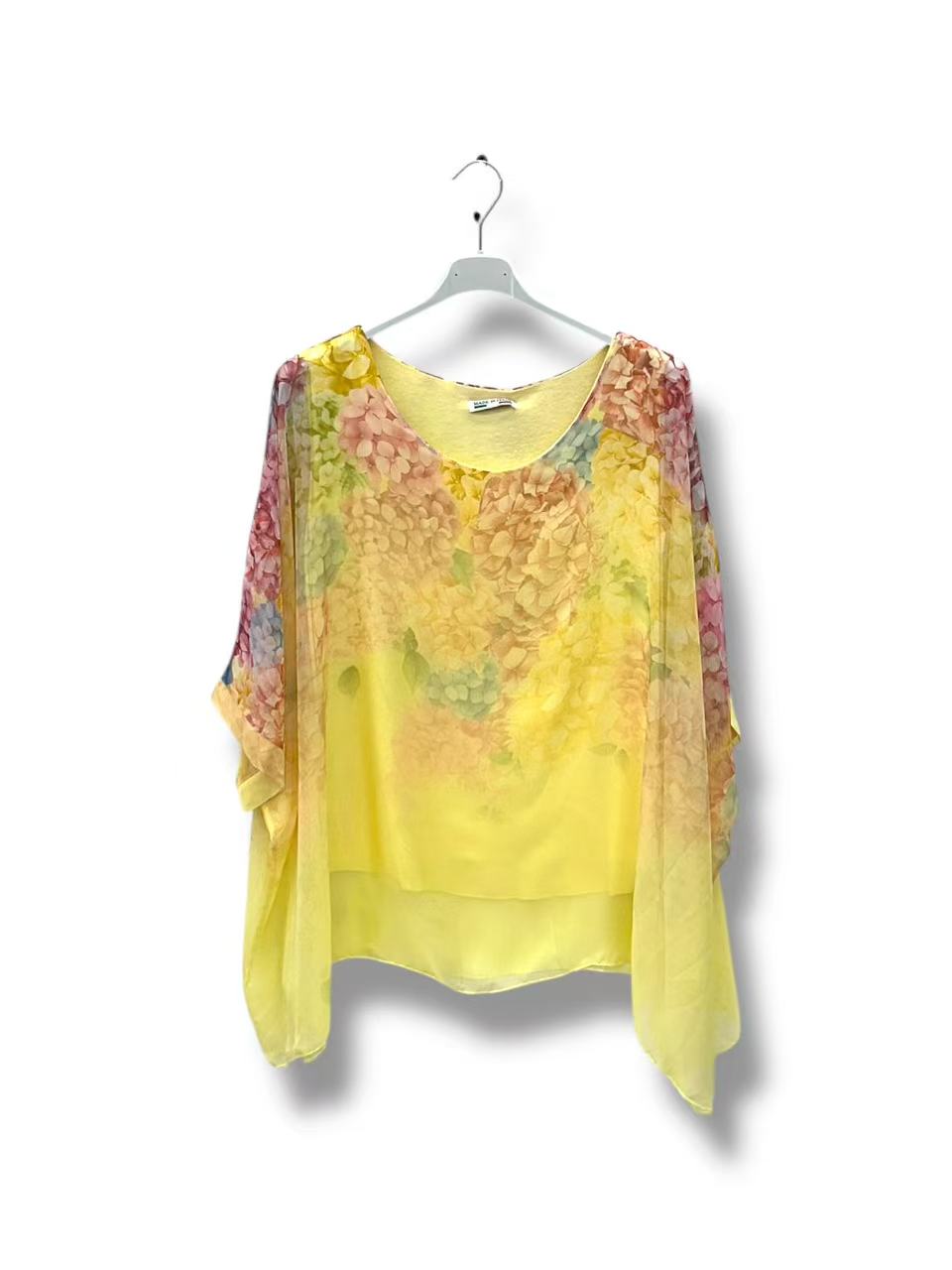 Tunique voilage imprimé fleurs (42-50)