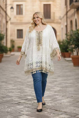 Tunique bohème en dentelle