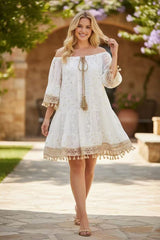 Robe courte style bohème