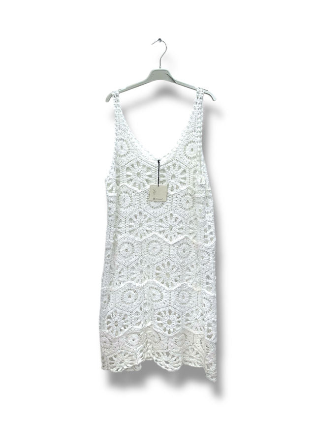 Robe bretelle en crochet (42-48)