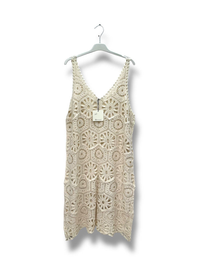 Robe bretelle en crochet (42-48)