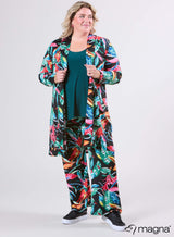 Veste longue - Feuillage d'automne