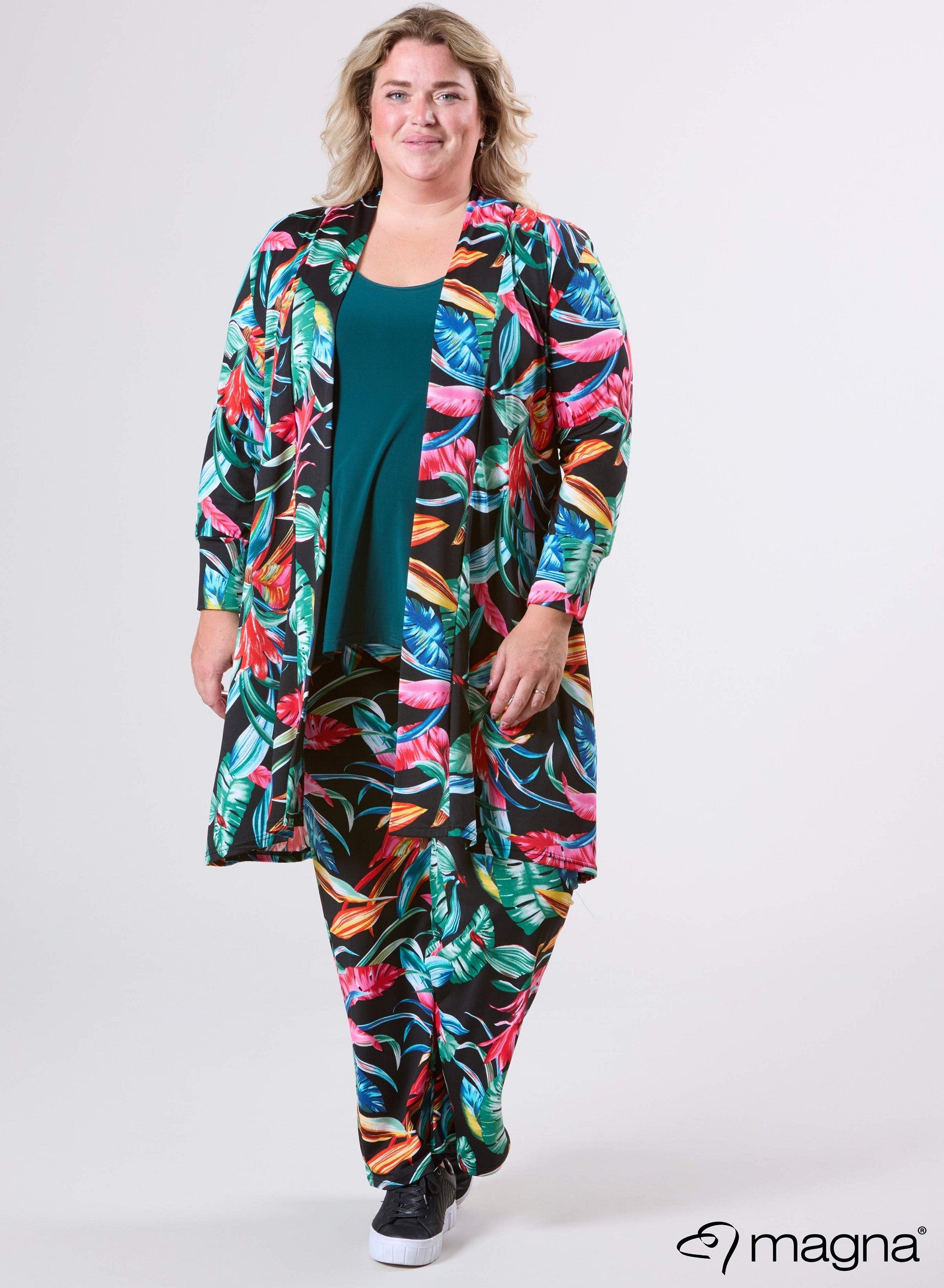 Veste longue - Feuillage d'automne