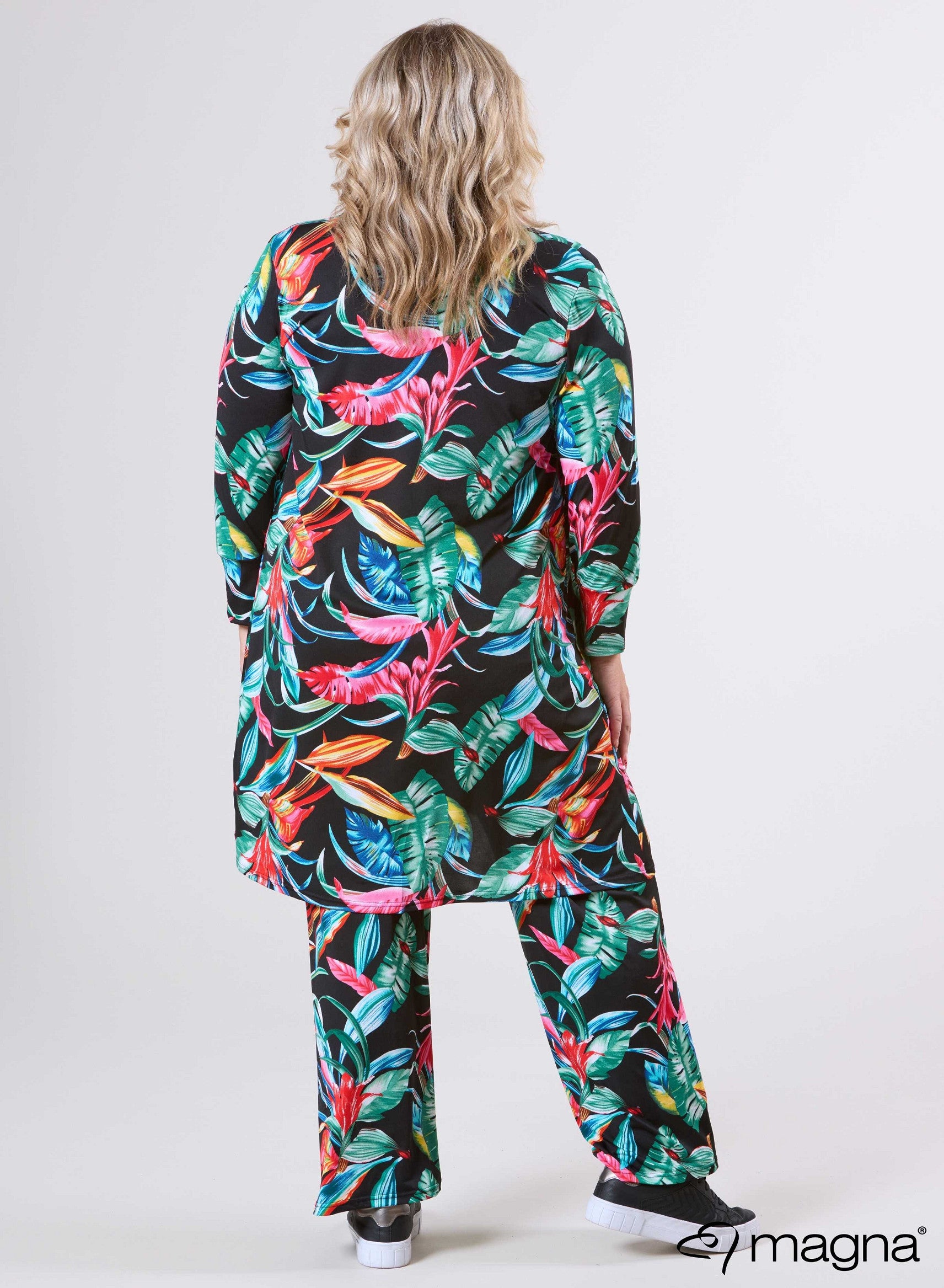 Veste longue - Feuillage d'automne