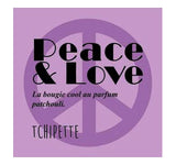 Bougie artisanale - Peace& Love (Patchouli)