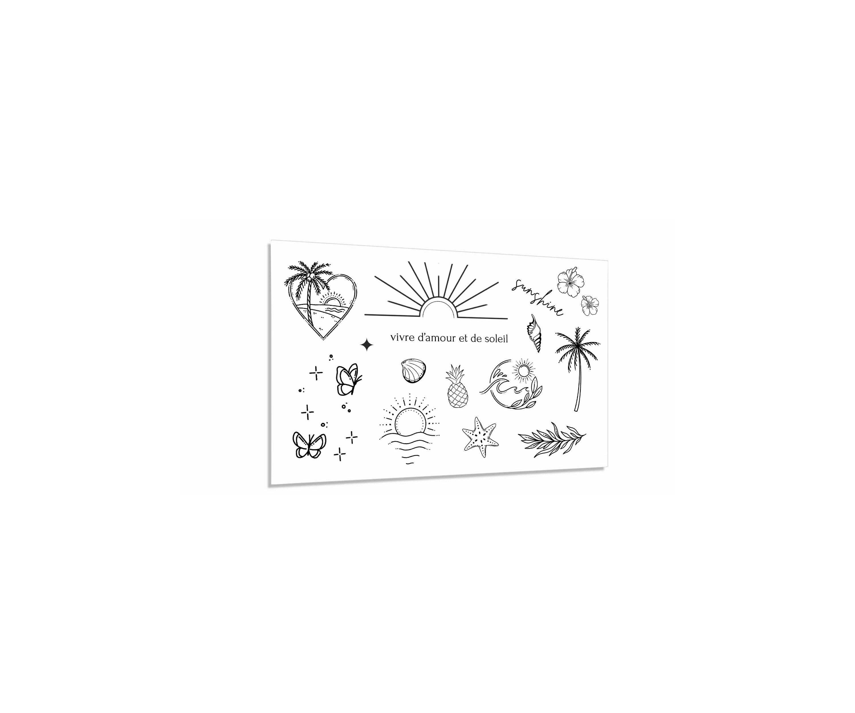 Tattoo Parure - Vivre d'amour et de soleil