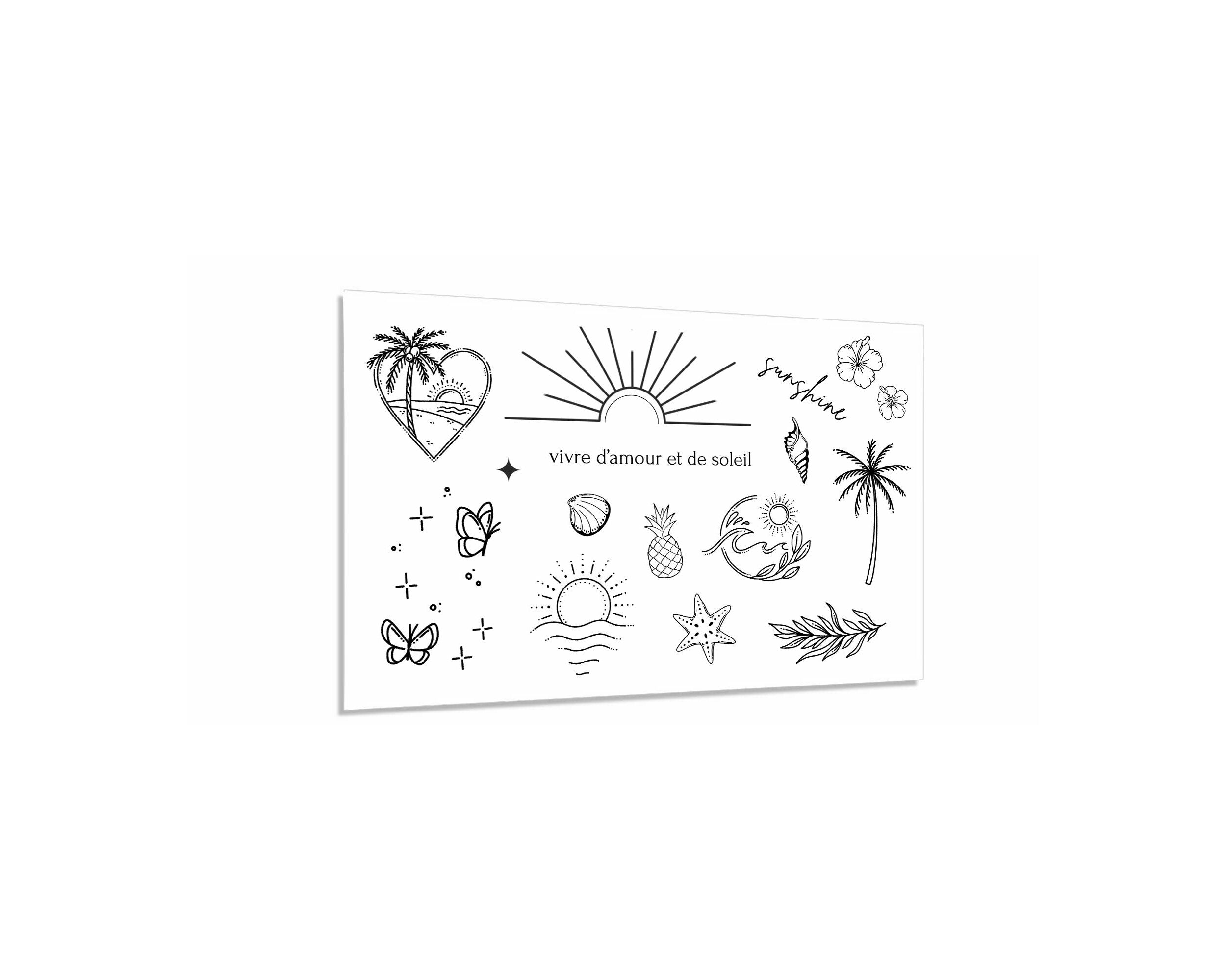 Tattoo Parure - Vivre d'amour et de soleil