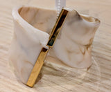 Bracelet clip  avec détail doré - Ivoire