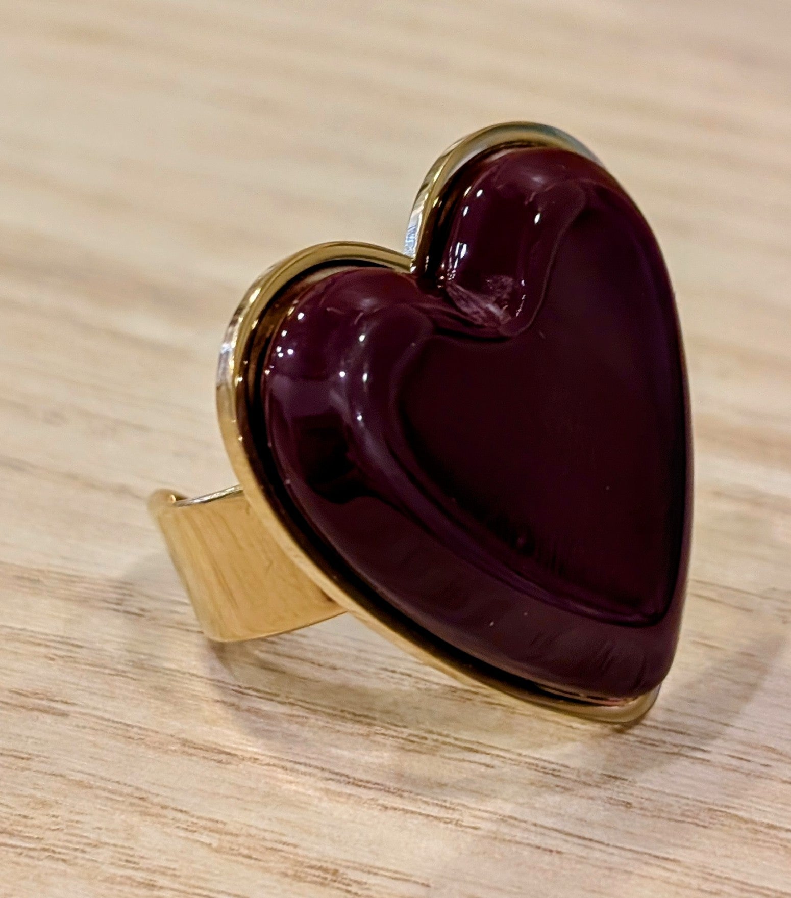 Bague ajustable - Coeur