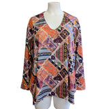 Tunique KATY courte manches longues - Patchwork