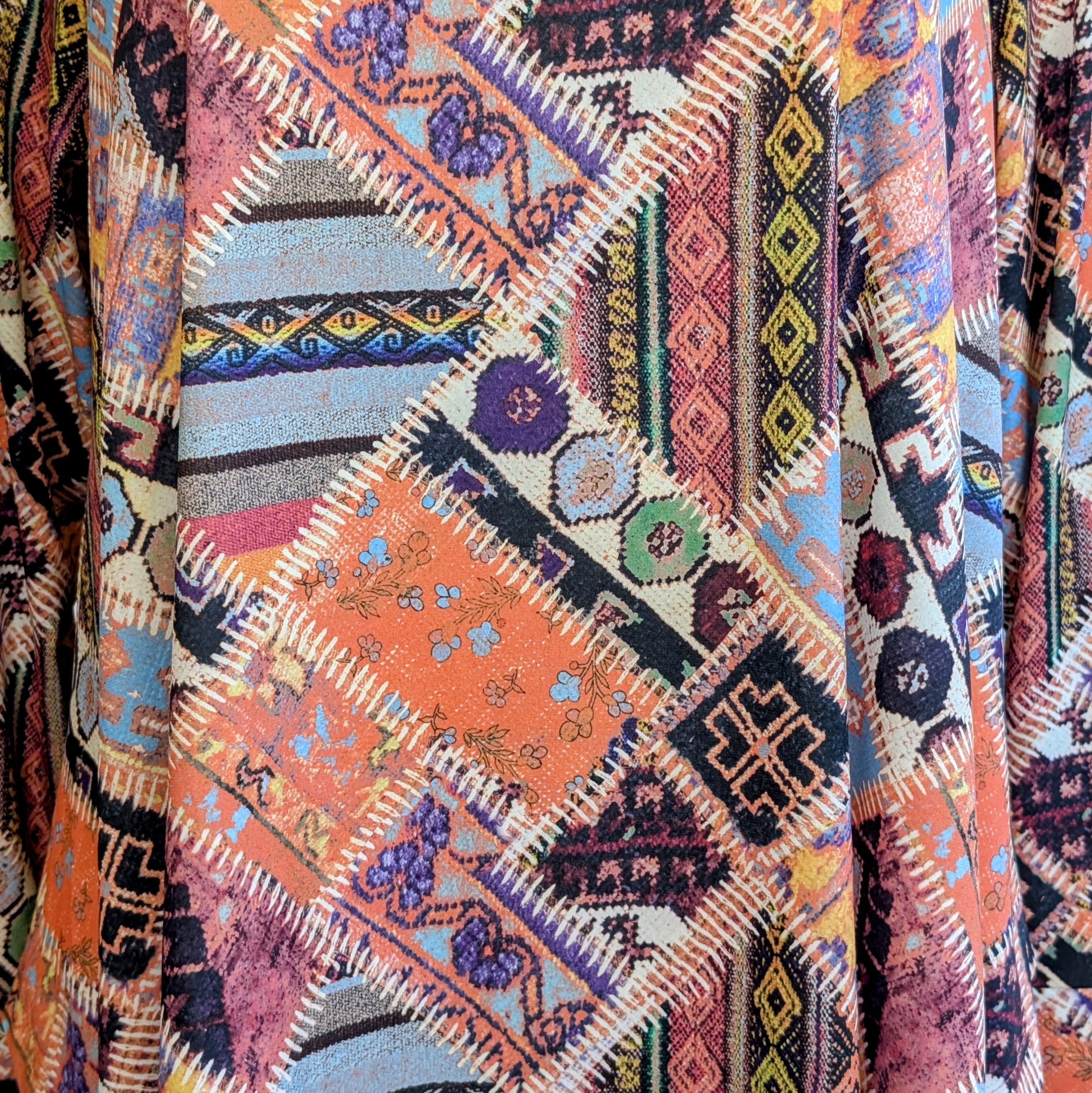 Tunique KATY longue manches longues - Patchwork