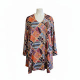 Tunique KATY longue manches longues - Patchwork