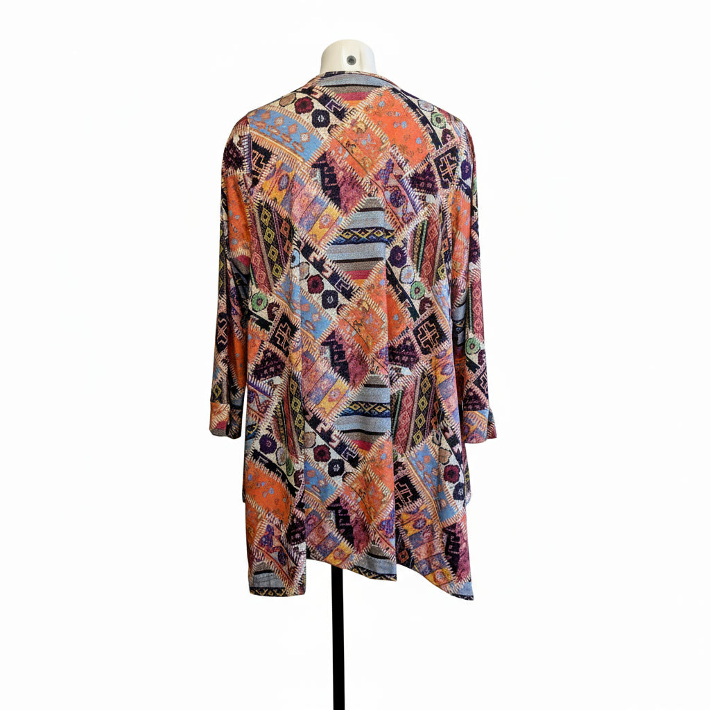 Tunique KATY longue manches longues - Patchwork