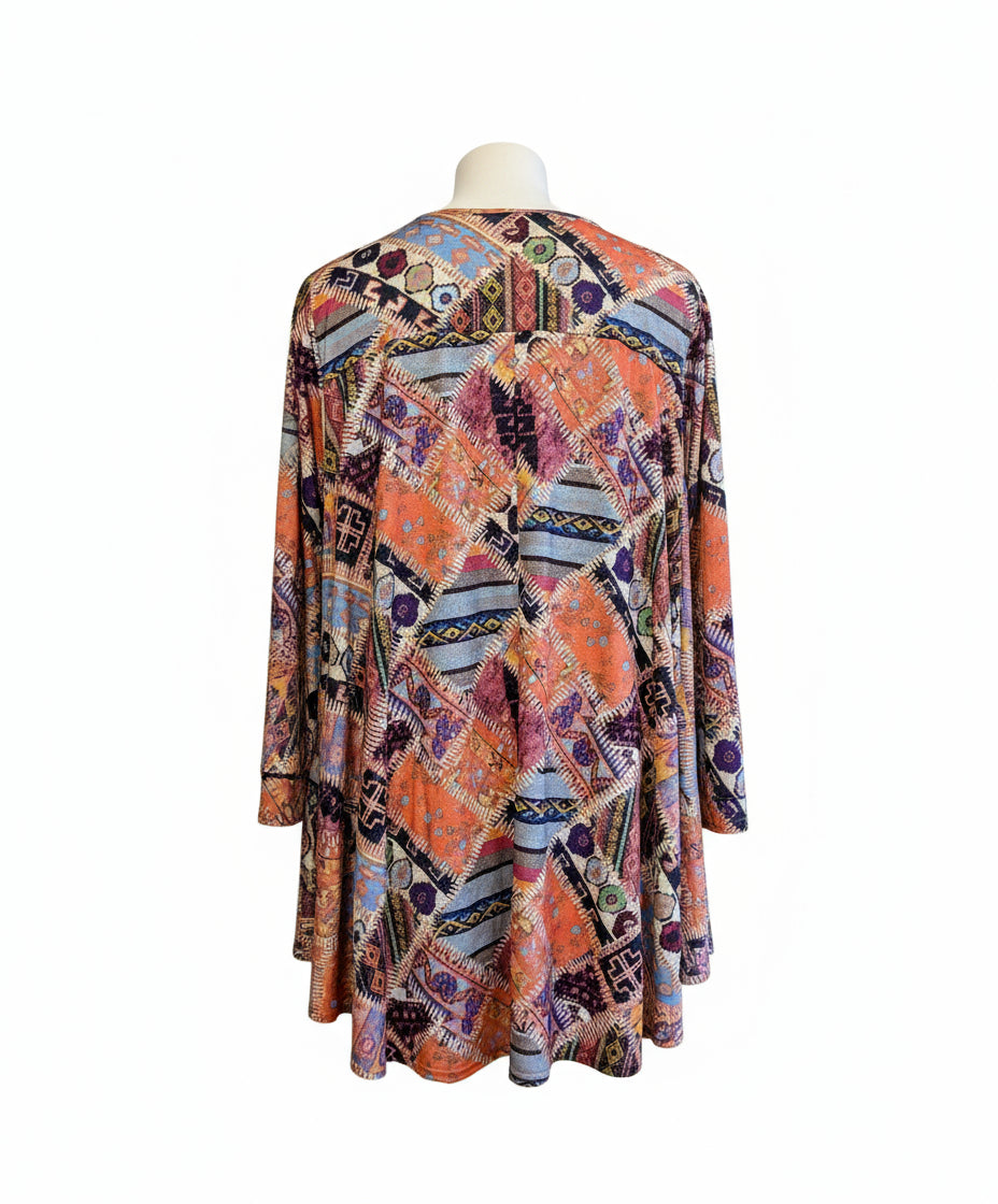 Tunique ARES manches longues - Patchwork