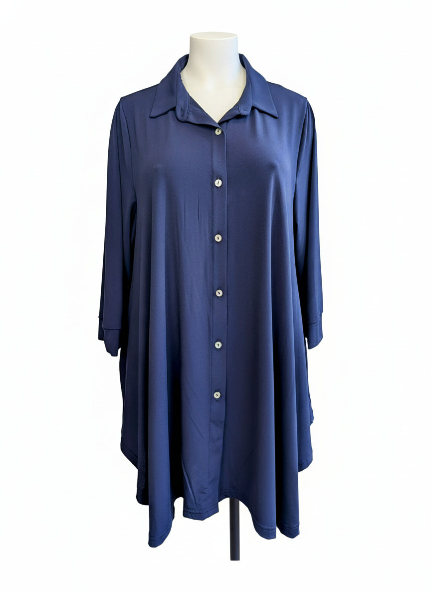 Chemise KATY unie - Marine