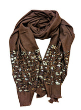 Echarpe douce avec sequins bicolores