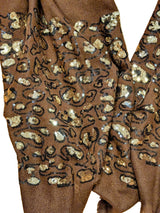 Echarpe douce avec sequins bicolores