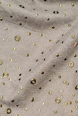 Echarpe avec cercles dorés en métal