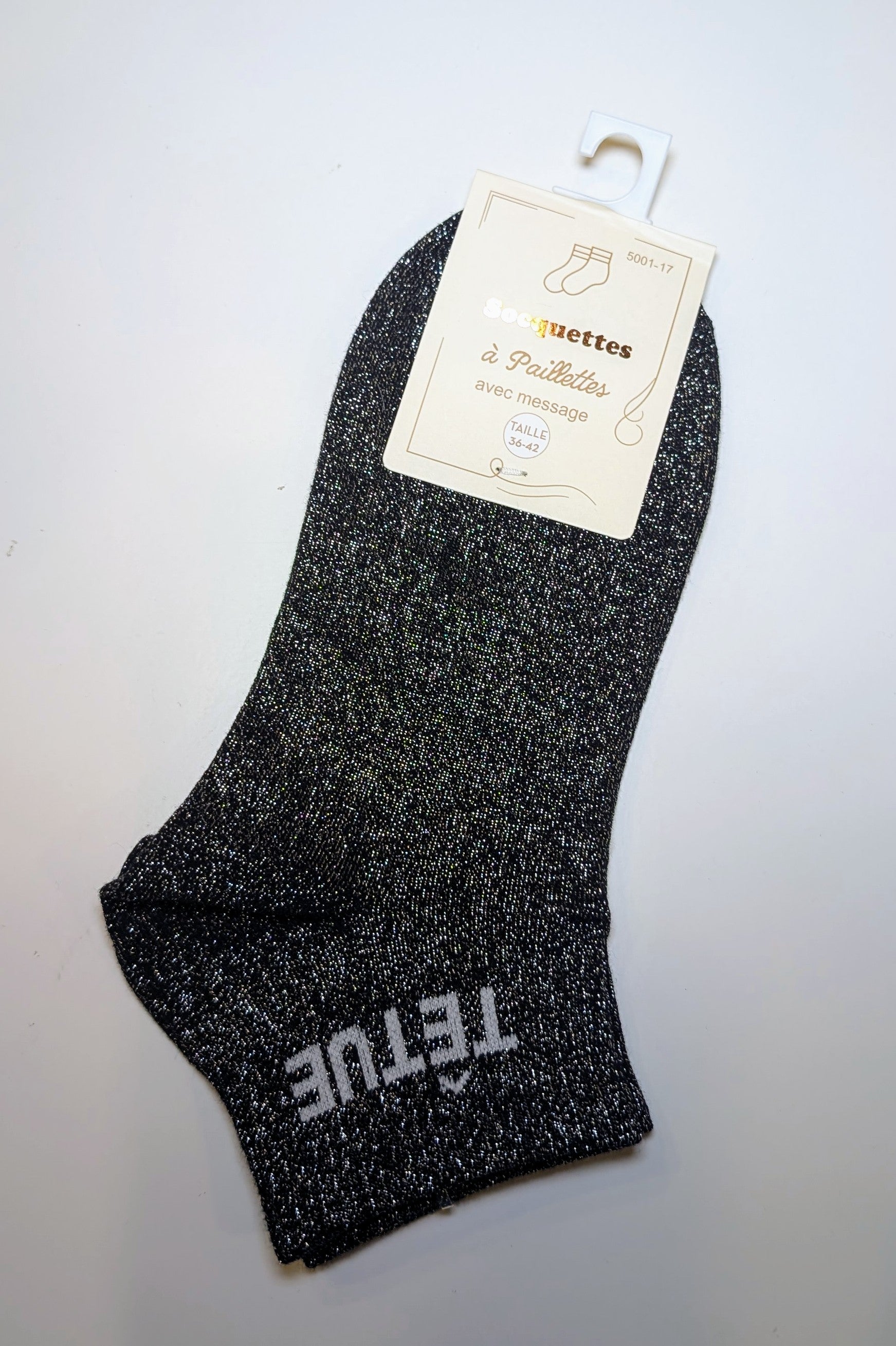 Chaussettes à paillettes - Têtue (36-42)