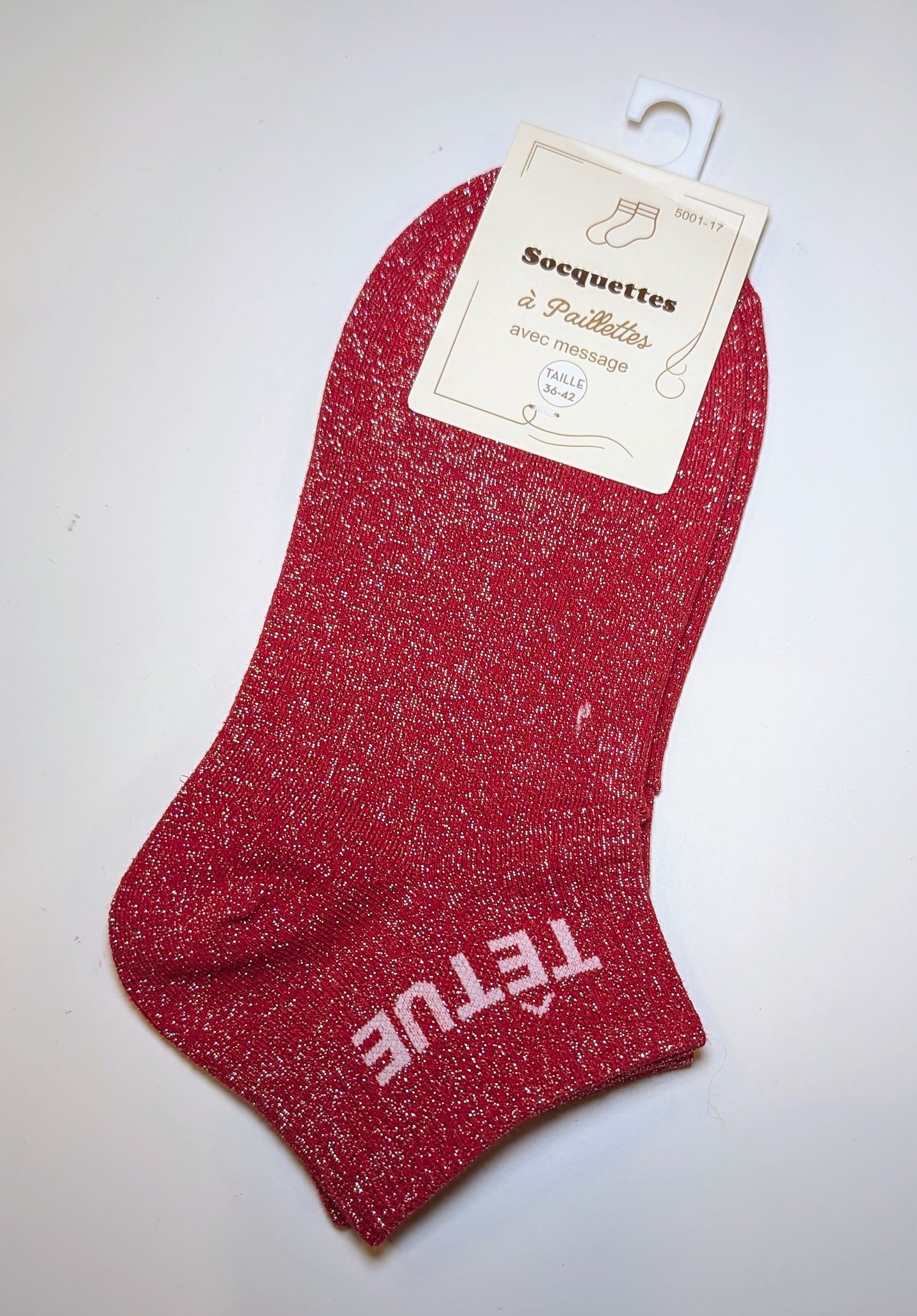 Chaussettes à paillettes - Têtue (36-42)
