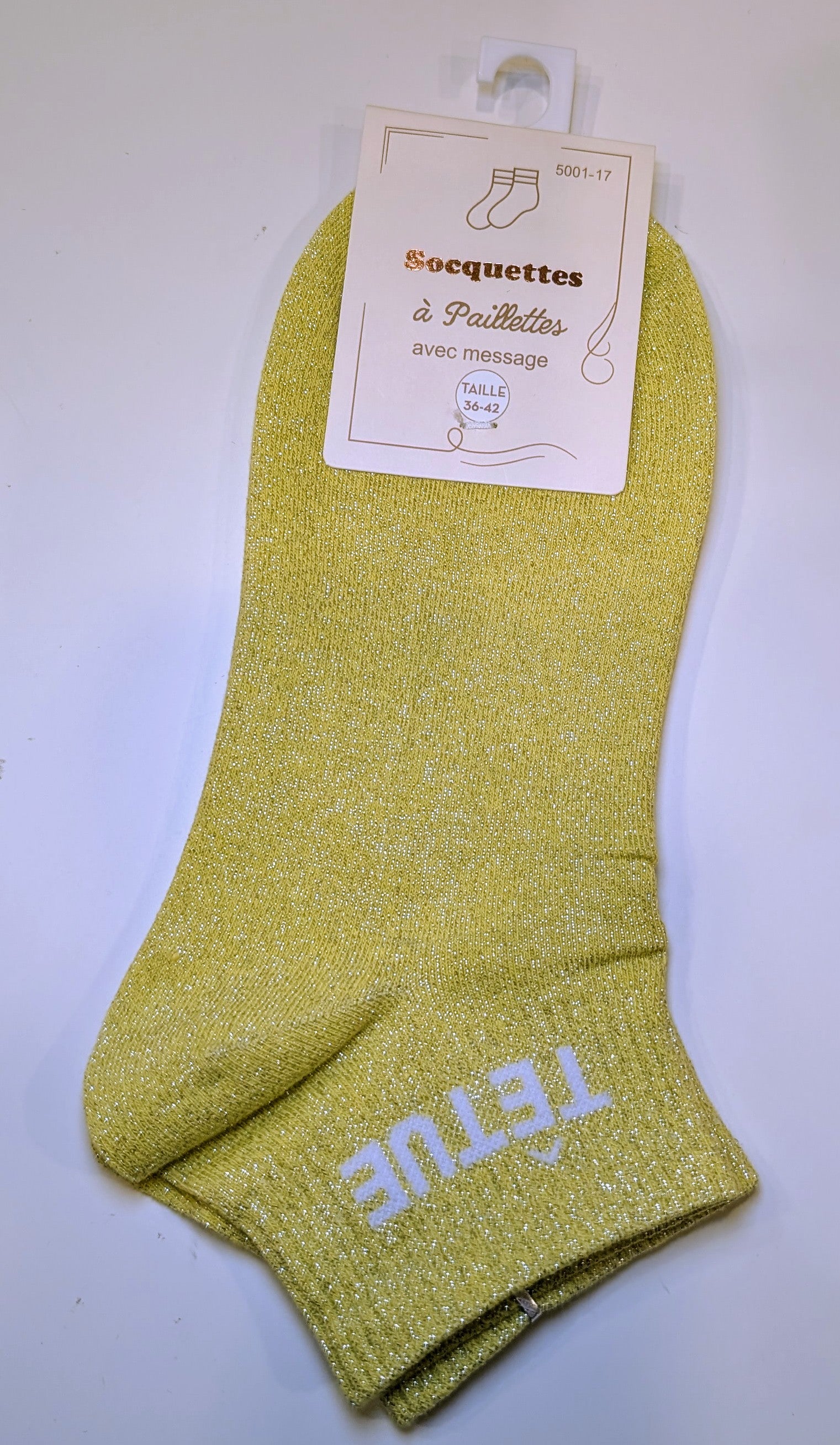 Chaussettes à paillettes - Têtue (36-42)