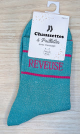 Chaussettes à paillettes - Rêveuse (36-42)