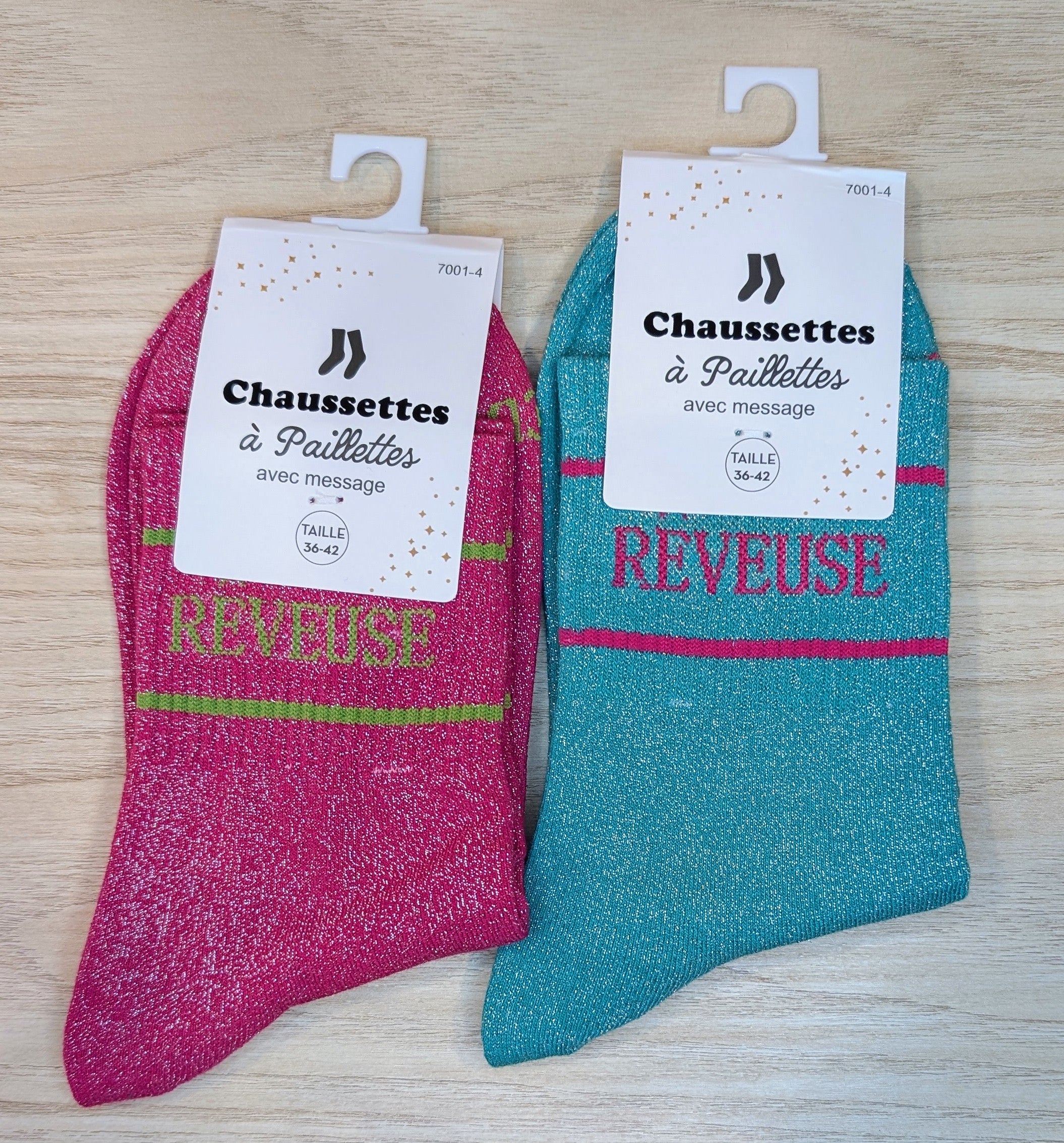Chaussettes à paillettes - Rêveuse (36-42)