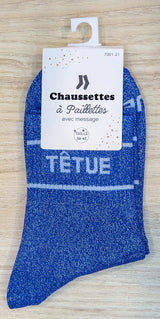 Chaussettes à paillettes - Têtue (36-42)