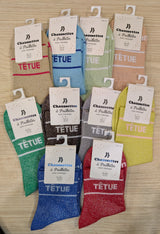 Chaussettes à paillettes - Têtue (36-42)
