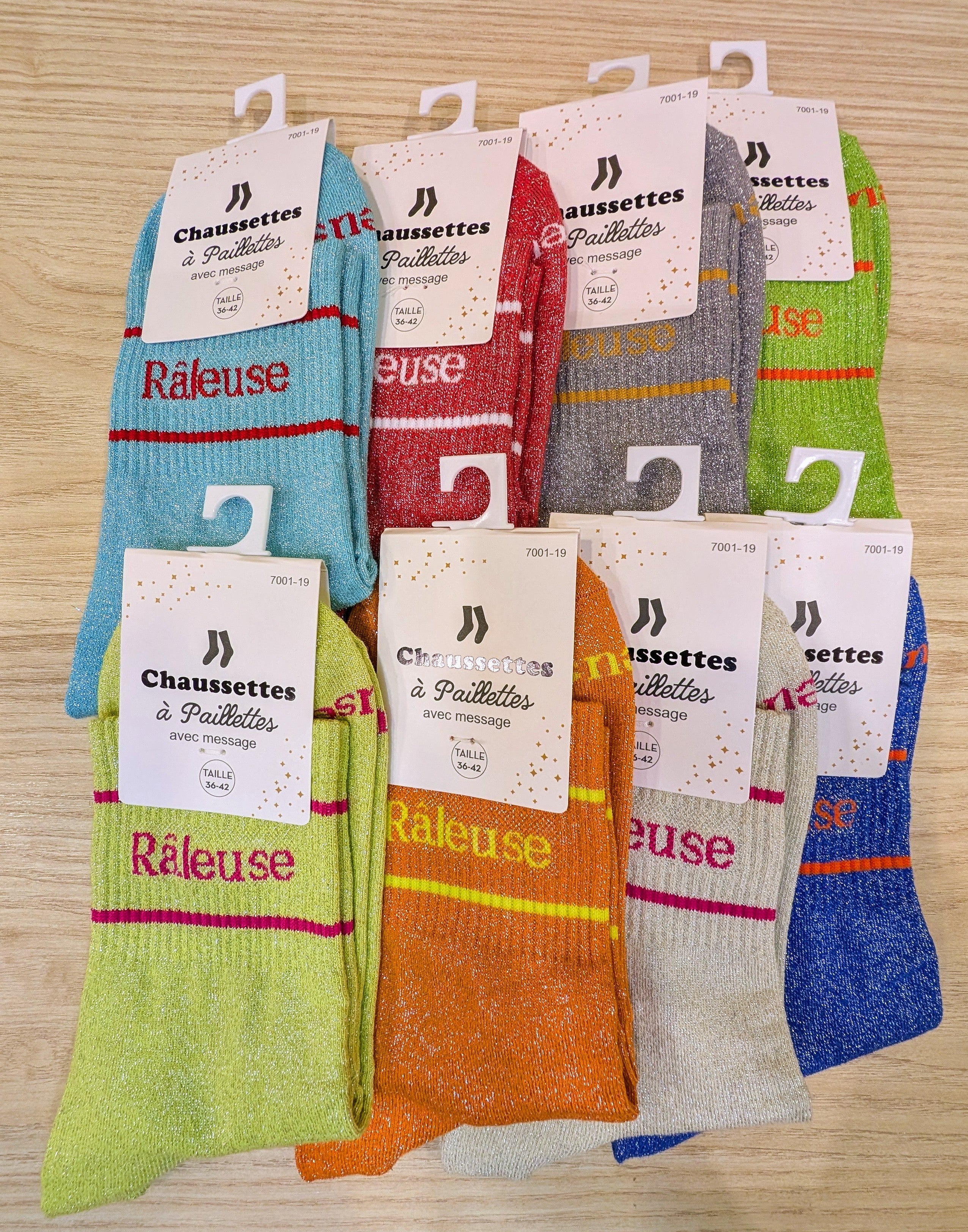 Chaussettes à paillettes - Râleuse (36-42)