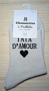 Chaussettes à paillettes - Tata D'amour ❤️ (36-42)