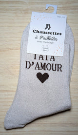 Chaussettes à paillettes - Tata D'amour ❤️ (36-42)