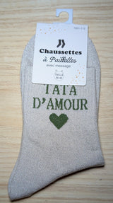 Chaussettes à paillettes - Tata D'amour ❤️ (36-42)