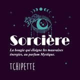 Bougie artisanale - Sorcière (Bois de santal)