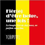 Bougie artisanale - Fier d'être belge ! (Cuberdon)