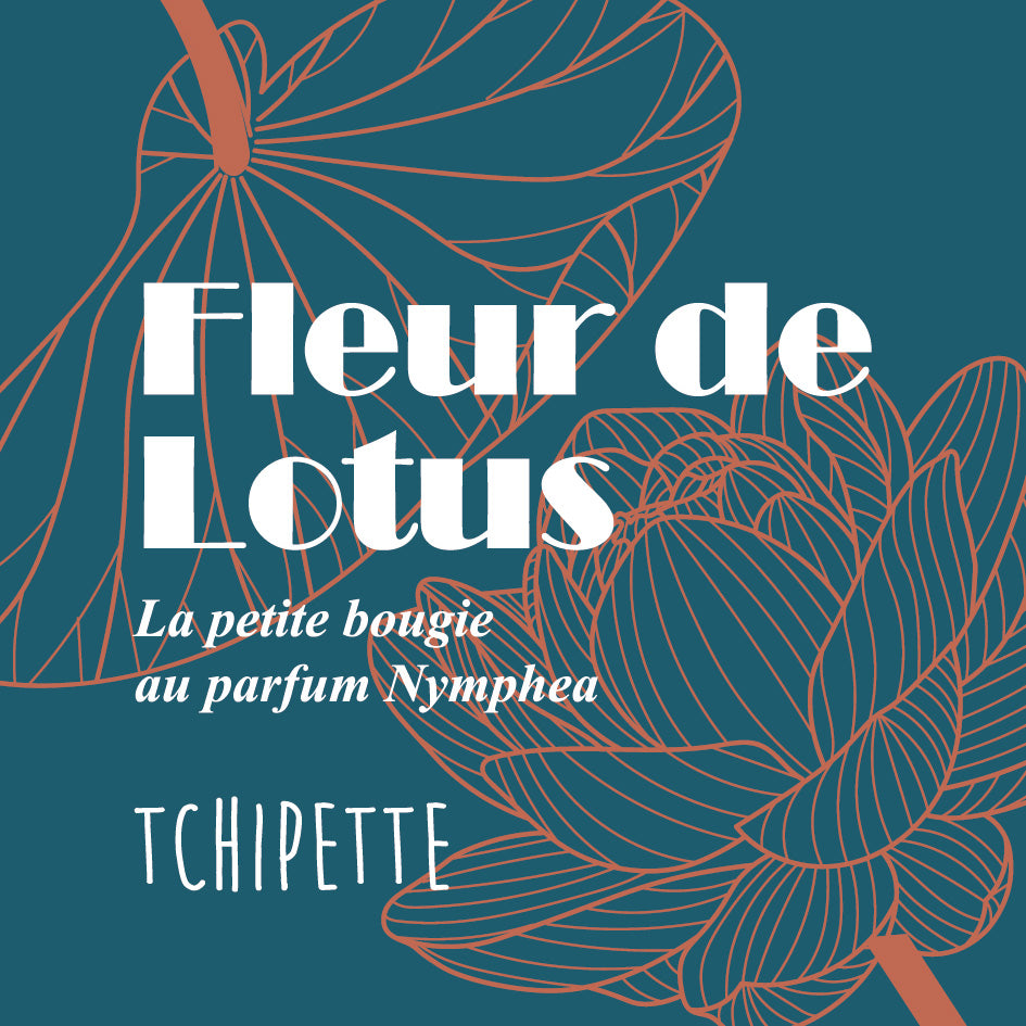 Bougie artisanale - Fleur de Lotus (nymphéas)