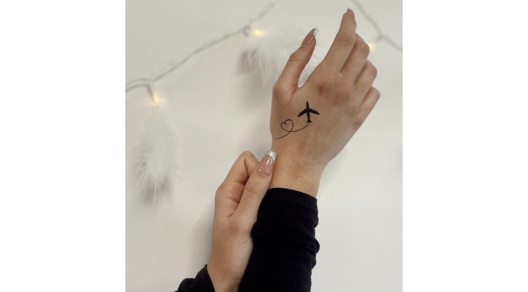 Tattoo Lovely - Avion coeur