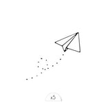 Tattoo Lovely - Avion en papier