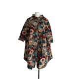 Veste avec capuche coupe évasée