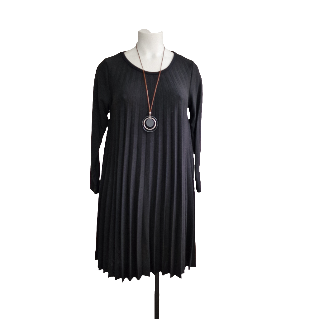 Robe plissée en maille