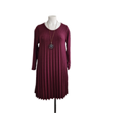 Robe plissée en maille