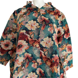 Veste avec capuche coupe évasée