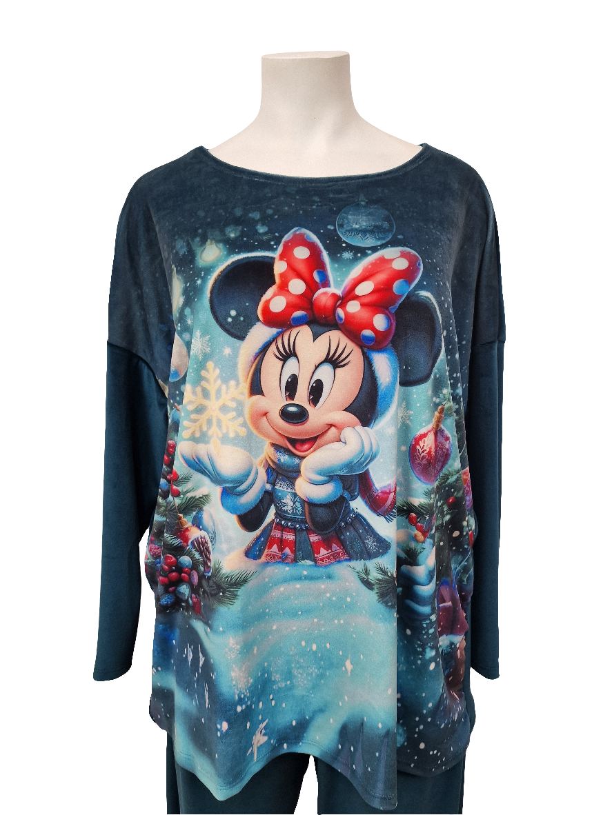 Pyjama en velours - Minnie neige
