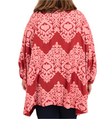 Tunique oversize imprimé ikat