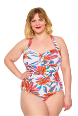 Maillot de bain 1 pièce avec attache cou