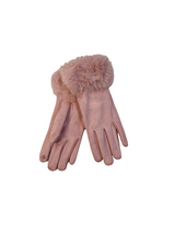 Gants avec bord fourré