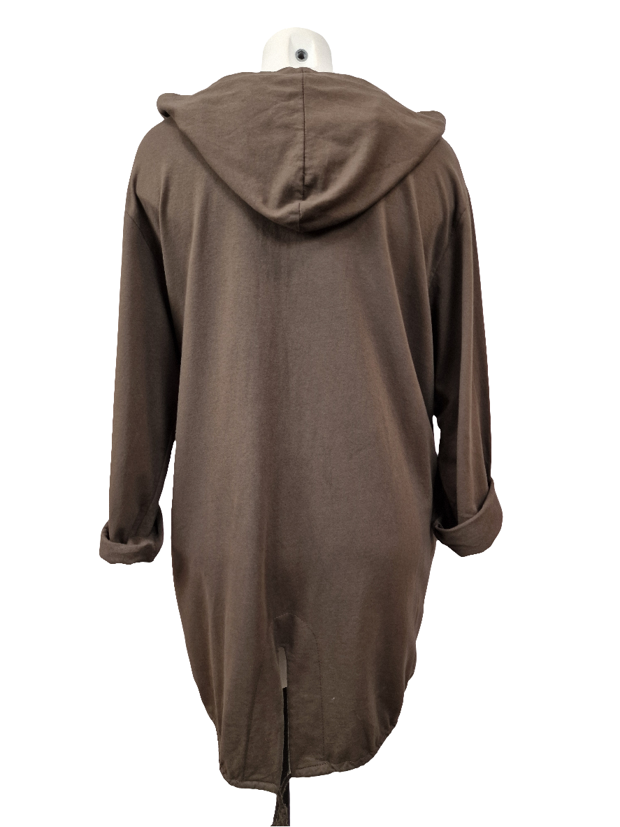 Gilet coton avec tirette et capuche